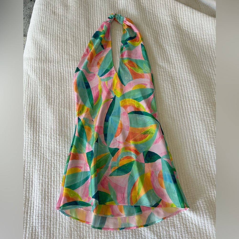 Show Me Your MuMu Small Colorful Silk Dress